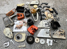 OEM USED Stihl Chainsaw AS IS Parts Lot Clutch Covers Pulleys Oilers -FREESHIP