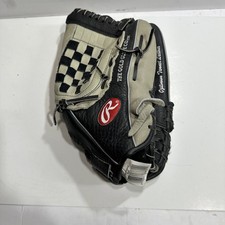 RAWLINGS RBG40 BASEBALL GLOVE 13.5 inch BLACK GRAY Left Hand Glove