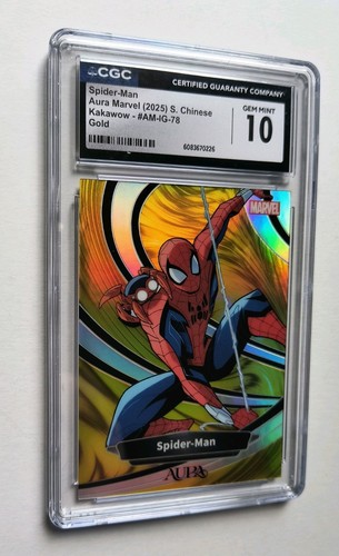 Spider-Man Aura Marvel 2025 Kakawow "Gold Peacock" SP #'ed 2/10〰️CGC GEM MINT 10
