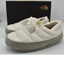 The North Face Nuptse Mule Women 10 White Dune Soapstone NEW Puffer Slip On Shoe