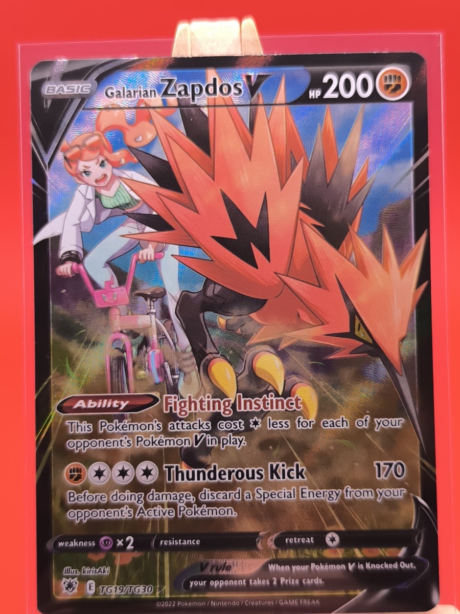 Galarian Zapdos V TG19/TG30 Astral Radiance Trainer Gallery Rare Pokemon  Card | eBay