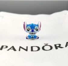 Disney Lilo & Stitch Blue Pandora Charm Bead S925 ALE
