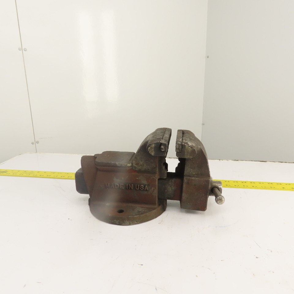 Columbian D46 6" Steel Jaw Stationary Machinist Bench Vise 7" Open USA Made