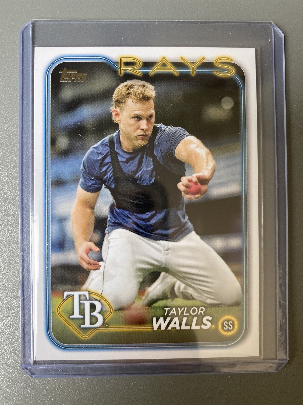 2024 Topps Series 2 - Taylor Walls #559 Golden Mirror Image Variation SP