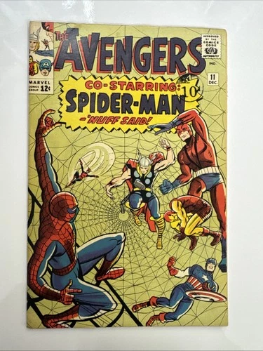 The Avengers #11 Marvel Comics 1964 FN+ Amazing Spider-Man Classic Cover