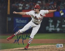 MILES MIKOLAS ST. LOUIS CARDINALS SIGNED AUTOGRAPHED 8X10 PHOTO BECKETT AUTH