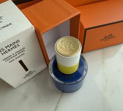 New Hermes Les Mains Nail Enamel 62 Bleu Electrique Limited