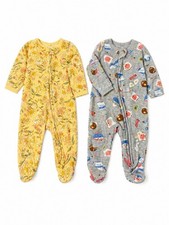 Carters Wonder Nation Lot Of Two Newborn Sleepers - 0460