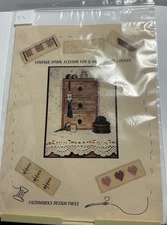 Faithwurks Design FW32 Vintage Spool Scissor Fob & More Spool Covers