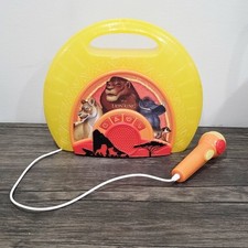 Disney's Lion King Karaoke Machine Boombox Sing Along System Microphone