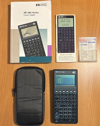 HP 48GX Calculator W/ Case - BENCH TESTED & Verified (Passes All Diagnostics)