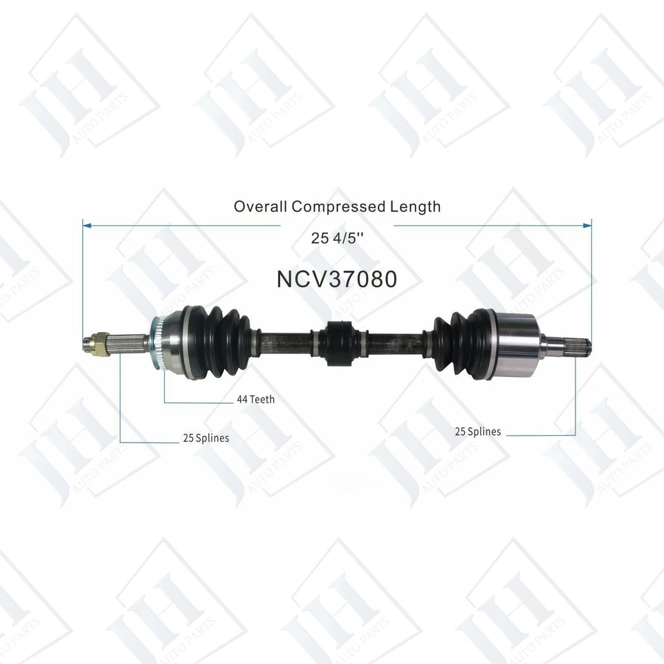 OE Front Left Driver CV Axle Shaft For 01-06 Hyundai Elantra FWD Manual w/o ABS - Image 2 of 4