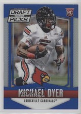 2015 Panini Prizm Collegiate Draft Picks Blue Prizm 45/75 Michael Dyer #225 1s8