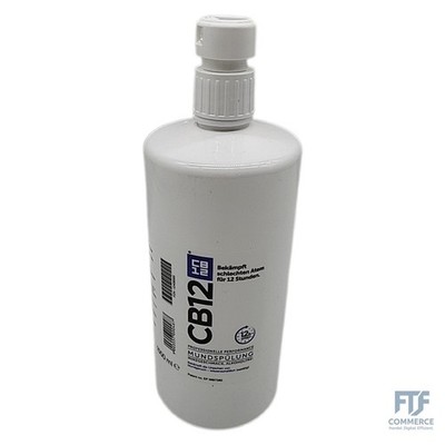 CB12 Mundspülung: Mundwasser mit Zinkacetat & Chlorhexidin. 1× Stück vom Deckel