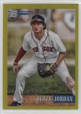2021 Bowman Heritage Prospects Yellow Chrome Refractor 29/75 Blaze Jordan 0m4q