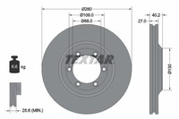 2X Bremsscheibe PRO Textar 92174803 FüR MAX TFR Isuzu TFS 1 3 2 DDI TFR87 TFR87J