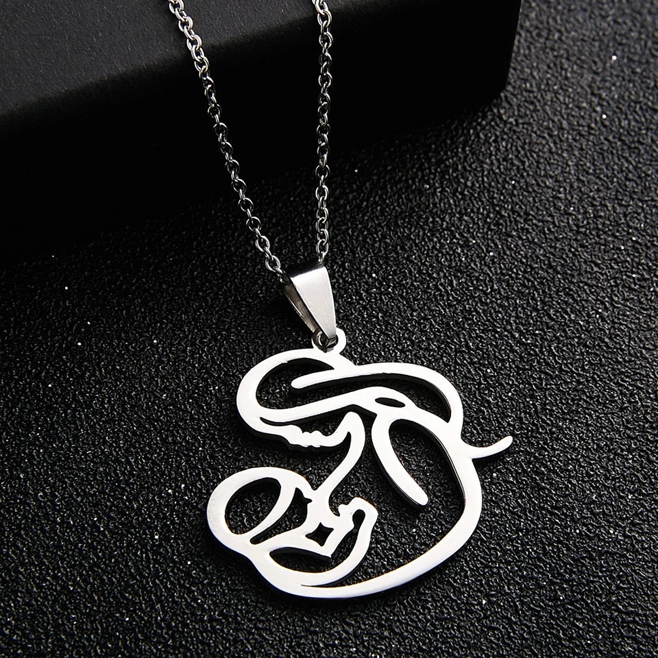  Collana in lega d'argento Embrace Baby Pendant Creative Hollow Out Collana - Immagine 4 di 4