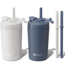 Kids  Toddler Cups, 10 OZ Spill Proof Straw Cups for Toddlers, 2 Pack Leak-Proo