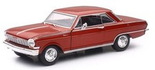 NEWRAY,CHEVY Nova SS 1964 red, 1/25, NEW71823A