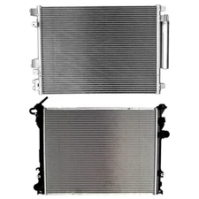 Radiator & AC Condenser Cooling For 2006-2009 Dodge Charger Chrysler 300