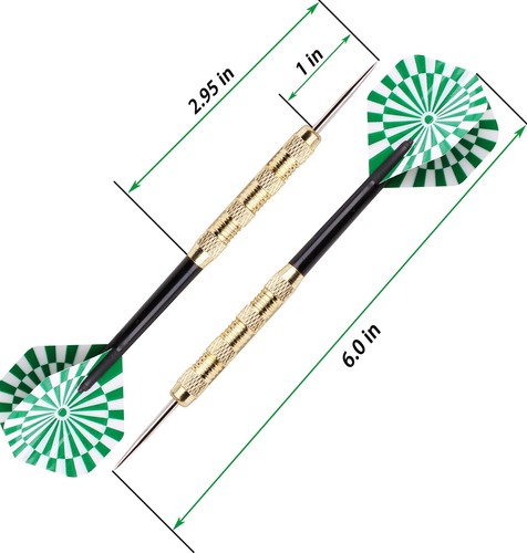 Steel Tip Darts Set,Professional Darts Metal Tip,Metal Darts for Dartboard,18... - Picture 3 of 8