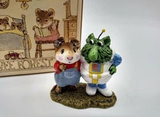 VTG 1988 Wee Forest Folk Bk-01a "Tom & Eon" painted miniature figure. New.