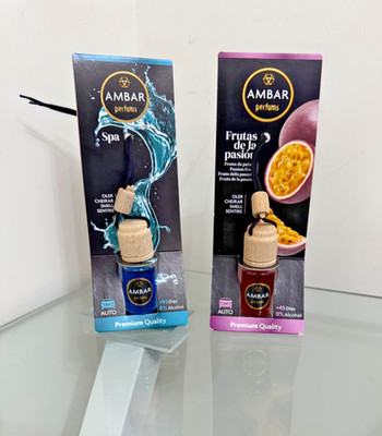 Ambar Car Hanging Air freshener Spa or Passionfruit Scent Free Delivery!