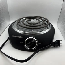 Toastmaster Basic Burner Buffet Range Electric Hot Plate, Adjust Temp 760 Watts.