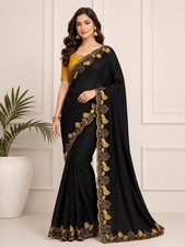 Ethnic Party Wear Wedding Designer Pakistani Womens Bollywood Saree Bridal Sari