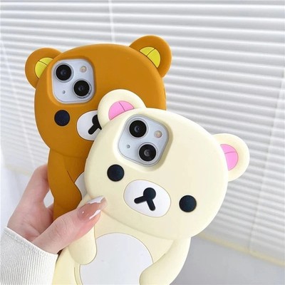 Rilakkuma Cute Bear iPhone Handyhülle 3D Case Gummi Silikon - UK