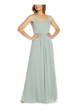 ADRIANNA PAPELL Womens Light Blue Lined Sleeveless Full-Length Gown Dress 6