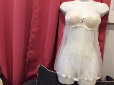 Vintage 2008  Victoria Secret Sexy Little Things  Babydoll  Set Size S/M 34B