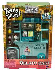 Teeny Tinies Teeny Gelato Cart Ice Cream Stand World Traveler Edition 15 Piece