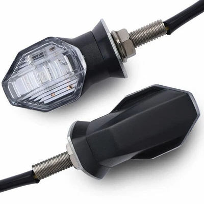 1 Paire Clignotants LED pour moto Clignotants Clignotants Ambre Lampe - Photo 1/4