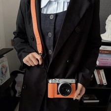 Leather Camera Case Bag Grip strap for Fuji XE5 X-E5 With 23/27 1:2.8 Lens