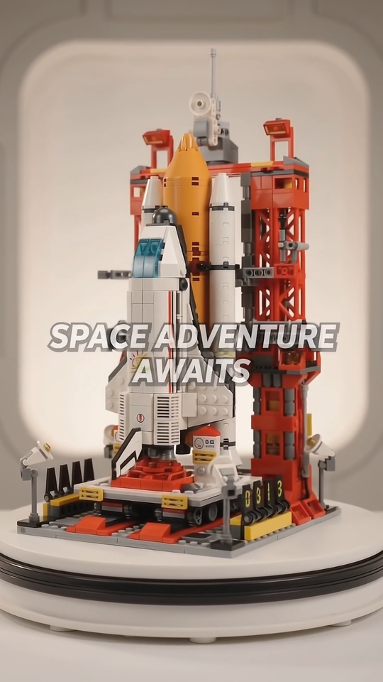 Space Aviation Manned Rocket Building Blocks with Astronaut Figure | eBay