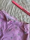 Vintage LILLY’S OF BEVERLY HILLS  VEST TOP & SKORT SET Pink Checker Palm Trees L — photo 10