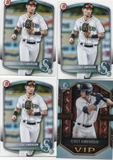 Colt Emerson - 2025 Bow. Chr. - Very Imp. Pros., 2025 Bow. Pros. (THREE CARDS)