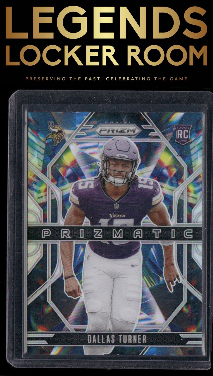 2024 Panini Prizm #17 Dallas Turner Prizmatic Silver Prizm