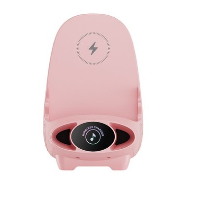 Multifunctional Wireless Fast Charger Phone Stand,3 in1 Mini Chair Charging Dock