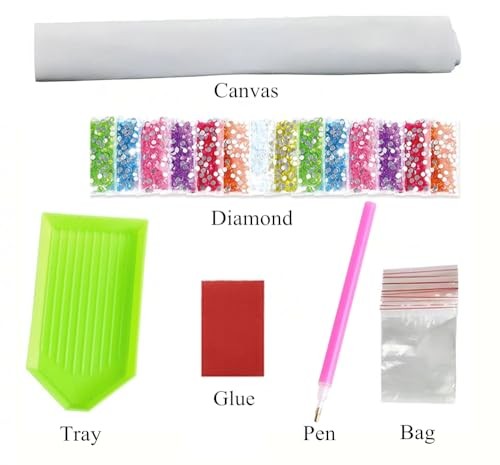 Red Sports Car Diamond Painting Kits, 5D DIY Full Drill Diamond Art Gift for - Picture 6 of 6