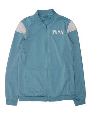 Puma Mädchen Trainingsanzug Oberteil Jacke 15-16 Jahre blau Polyester AK81