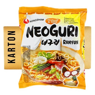 Nong Shim Ramen Ramyun Neoguri Seafood mild 20x120g Instant Nudeln Nudelsuppen