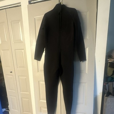 Men's Black Full-Length Full-Body Wetsuit Suit - Size 2XL