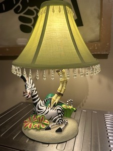 2005 Marty the Zebra Desk/Table Lamp Hampton Bay DreamWorks Madagascar Movie