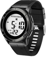 TICCI Men Unisex 8 Vibrating Alarms Watch for Elderly Seniors, Medication Aid...