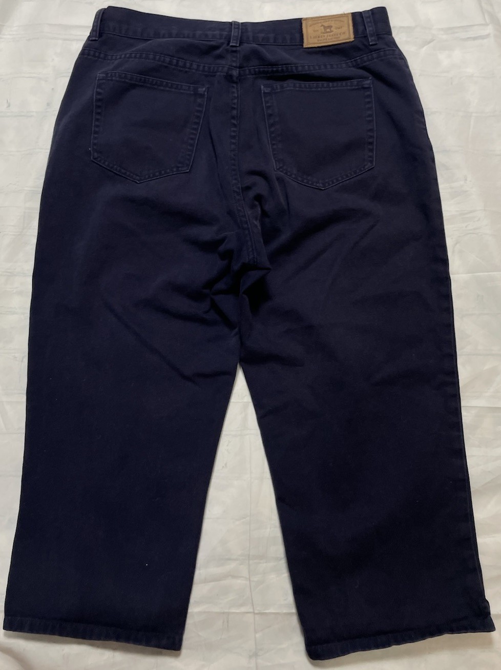 Lauren Jeans Ralph Lauren LRL Women’s 8 Capri Mid Rise Navy Denim Ladies Casual thumbnail 13