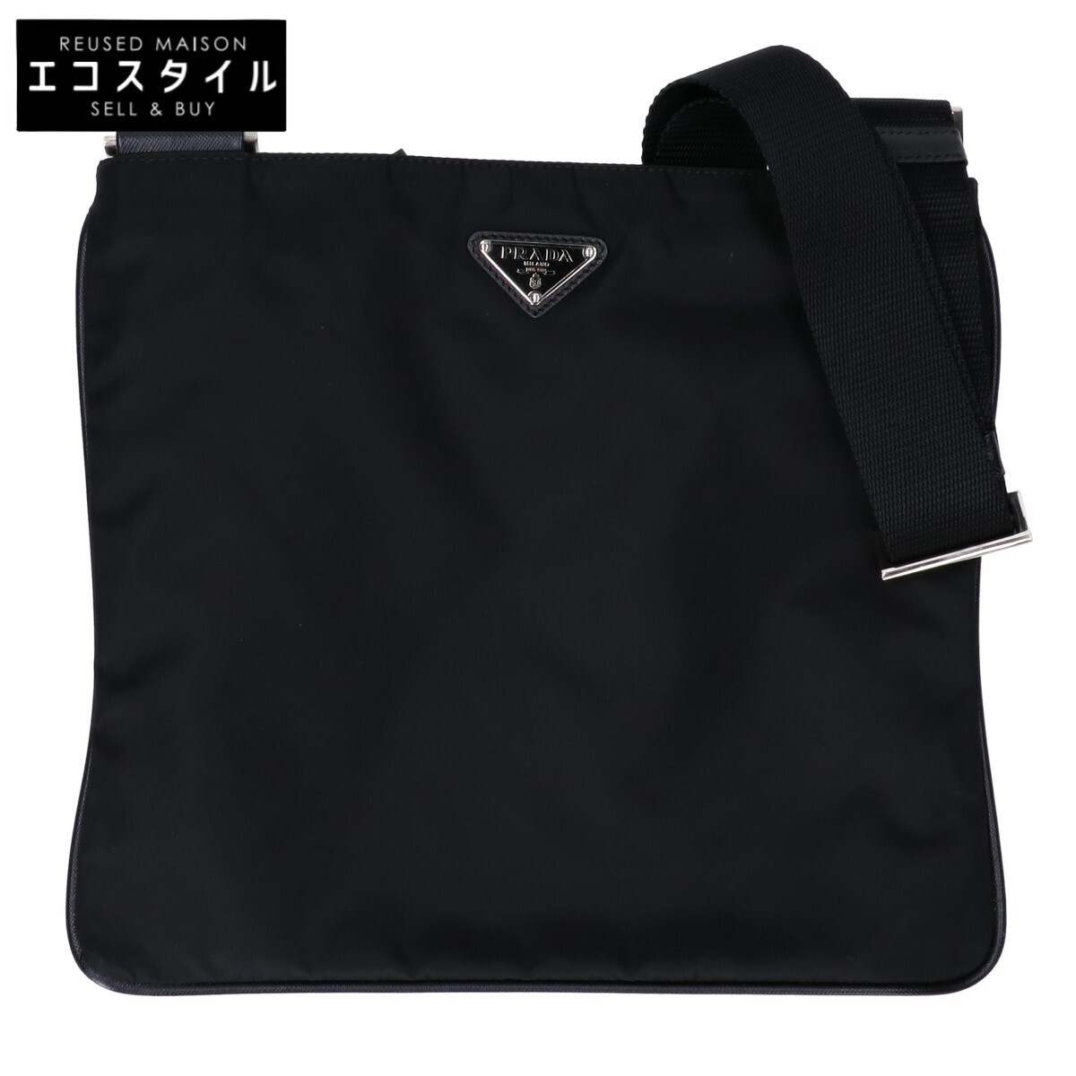 Prada Black Nylon Shoulder Bag for Women Stylish and Durable