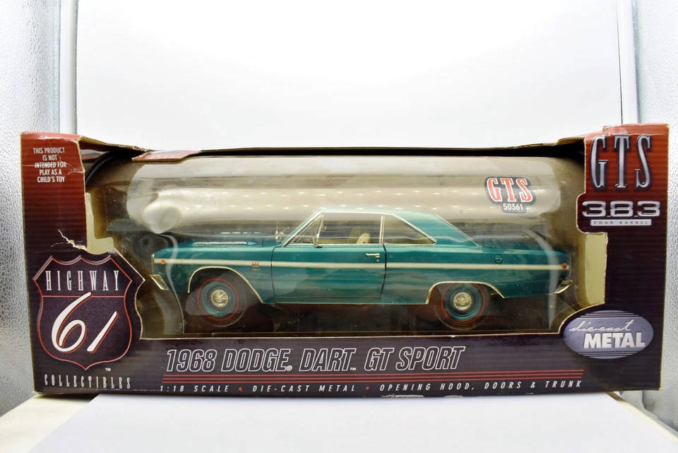 Dodge Dart GT Sport Highway 61 Diecast Vehicles Model Car 1:18 - Image 4 of 4