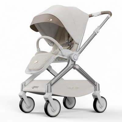 Hot Mom F39 Baby Stroller Beige Gray White Adjustable Back Rest Infant Toddler